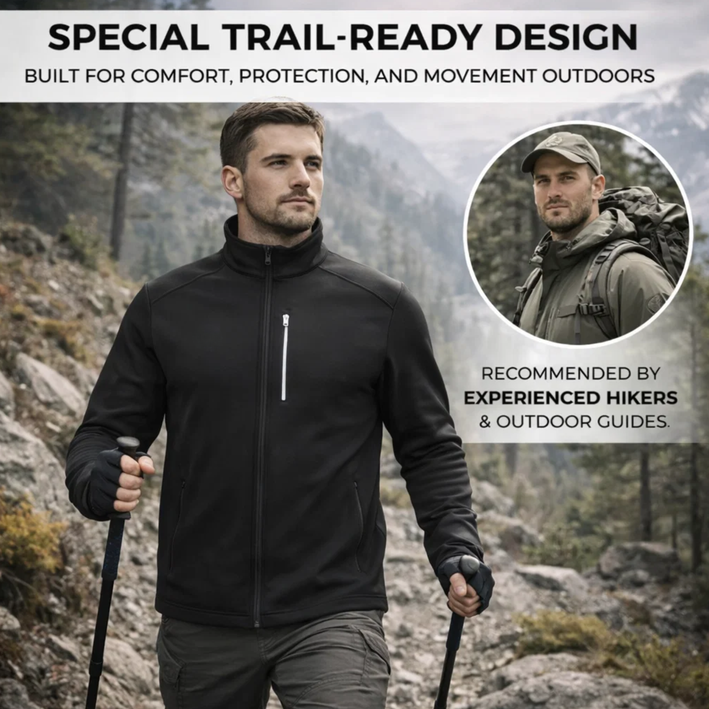 Hike Balance Krios Winter Jacket – Insulated Windproof Outdoor Jacket (Unisex)