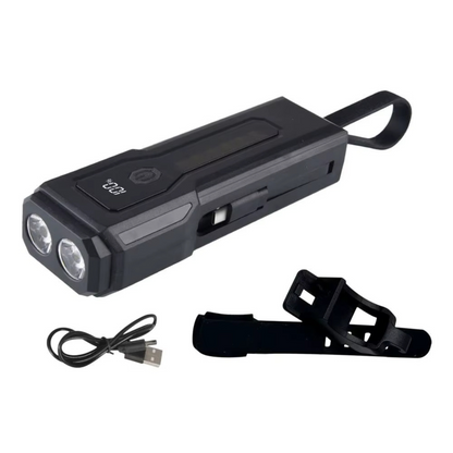 Multi‑Mode LED Flashlight with Power Bank