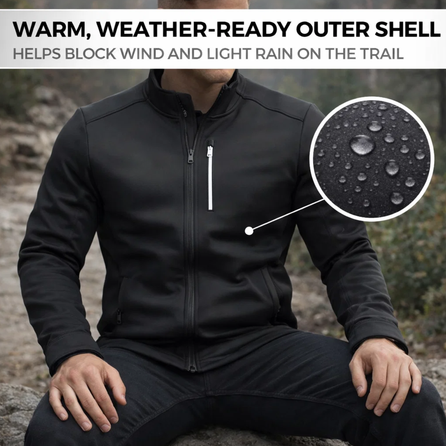 Hike Balance Krios Winter Jacket – Insulated Windproof Outdoor Jacket (Unisex)