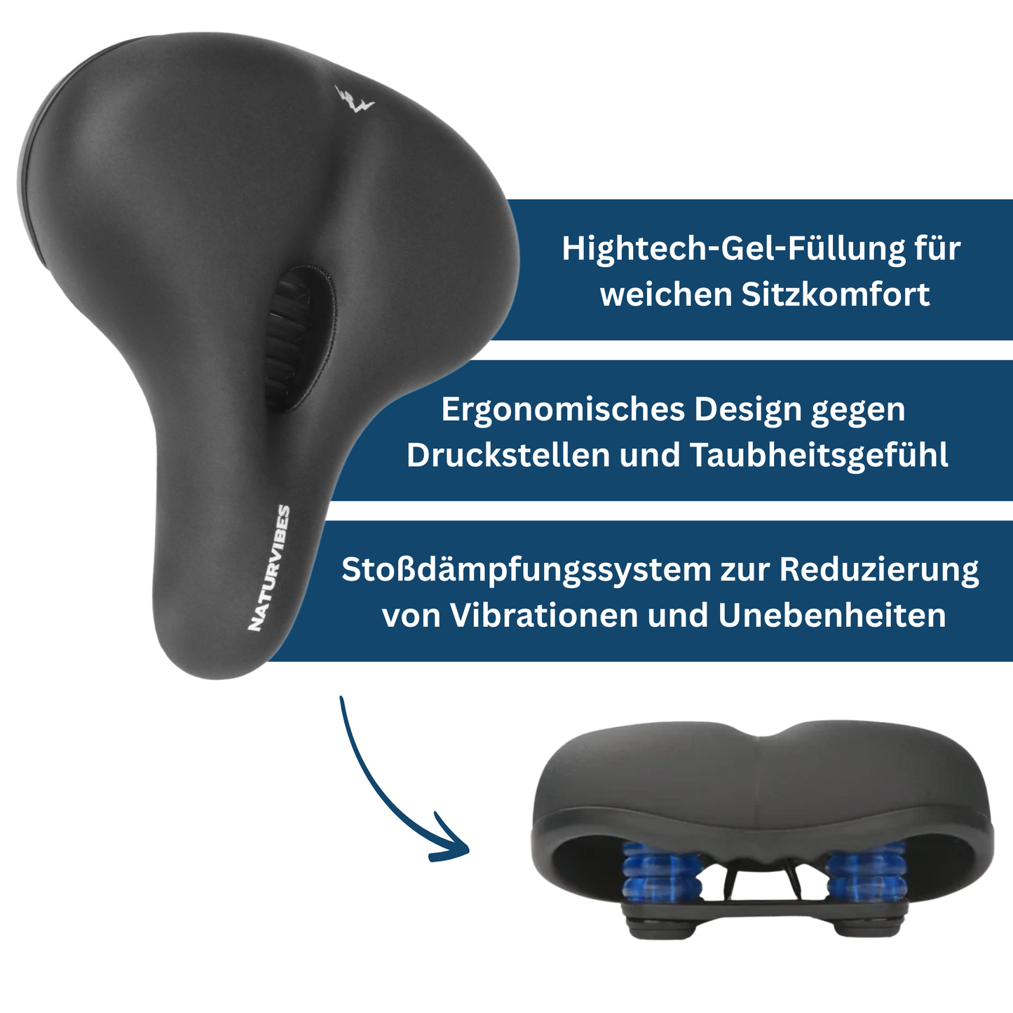 Soft Bike Saddle With Ergonomic Design