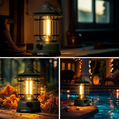 Portable Vintage LED Camp Lantern
