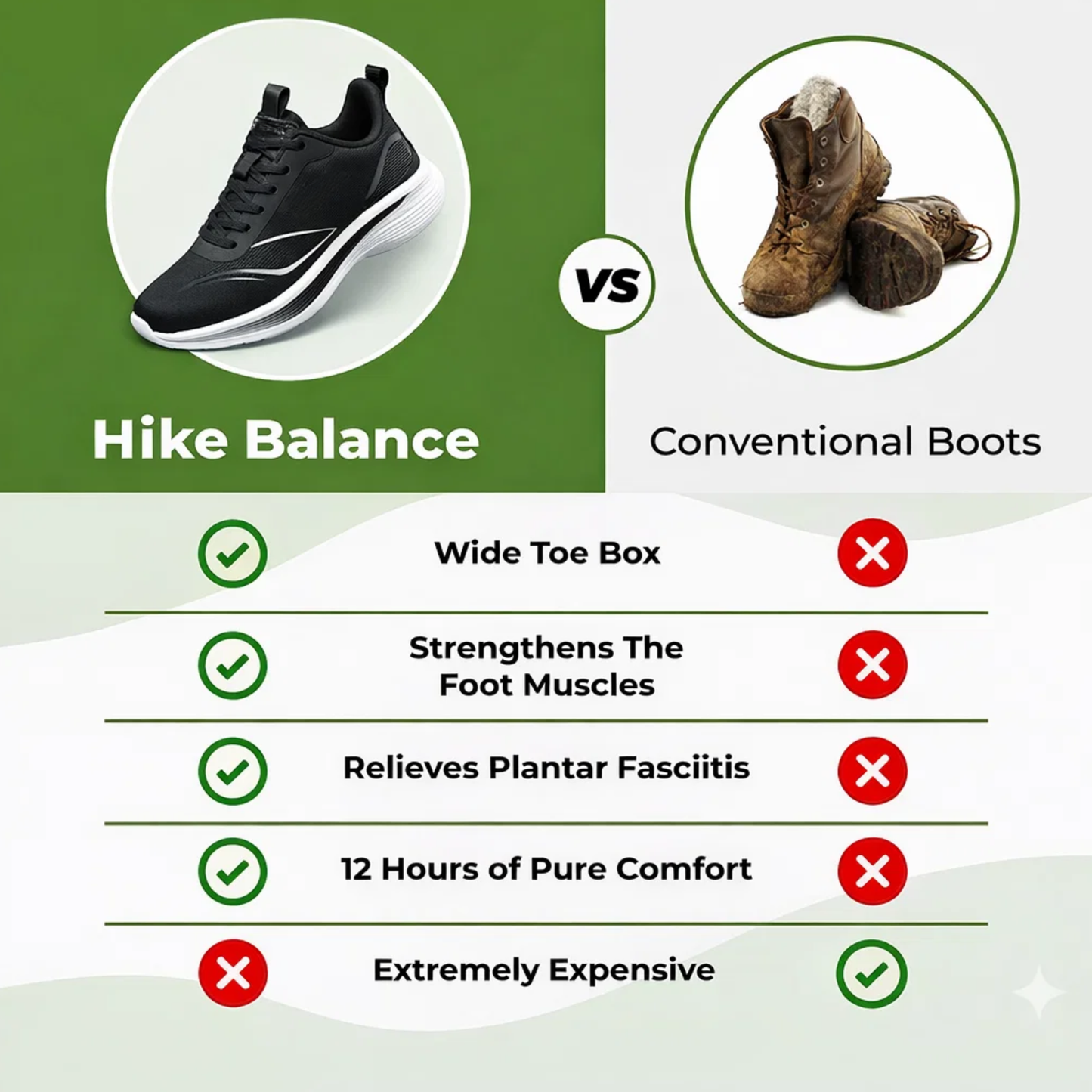 Hike Balance AeroTrail – Breathable Lightweight Walking Shoes (Unisex)