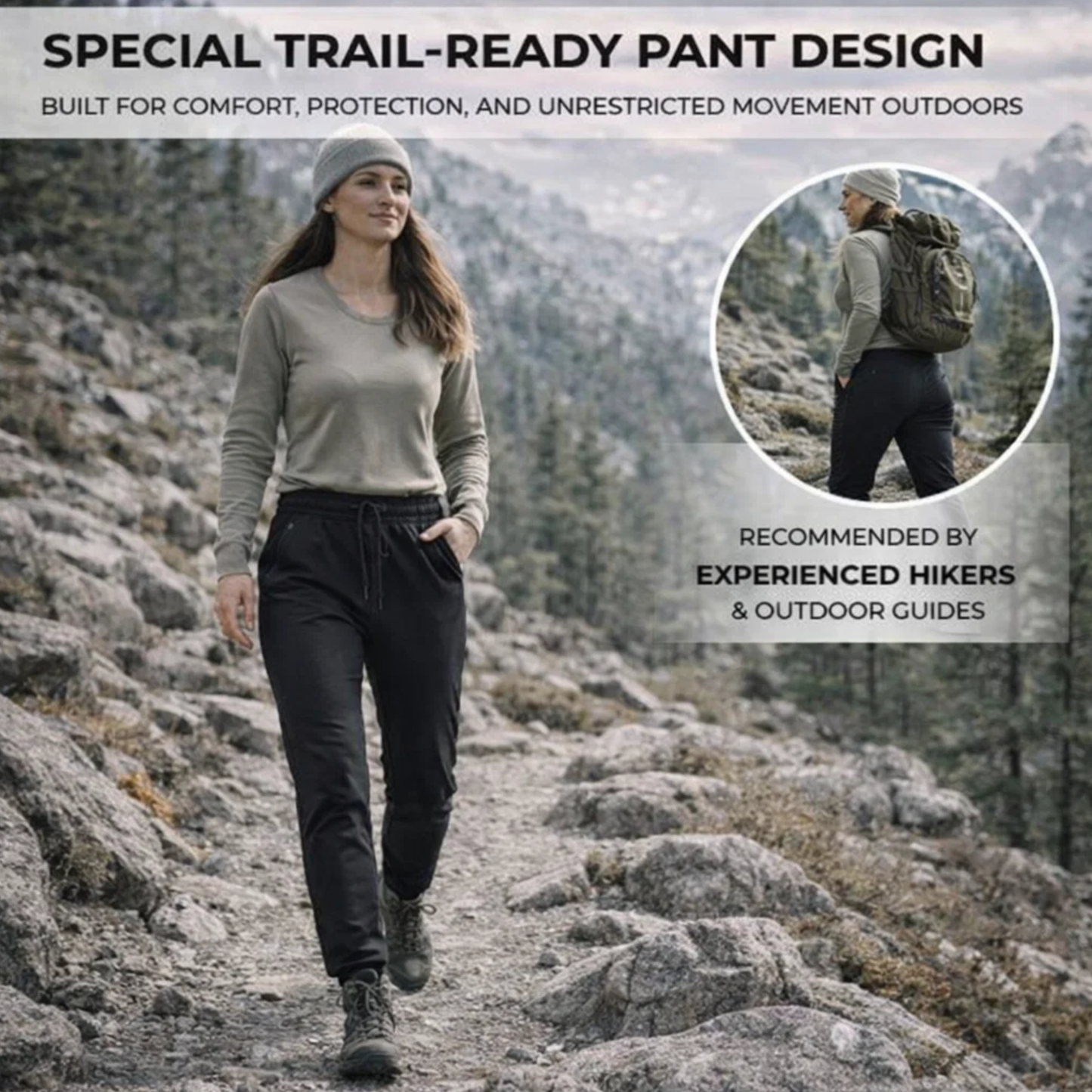 Hike Balance AlpineTherm Hiking Pants – Insulated Outdoor Trekking Pants (Unisex)