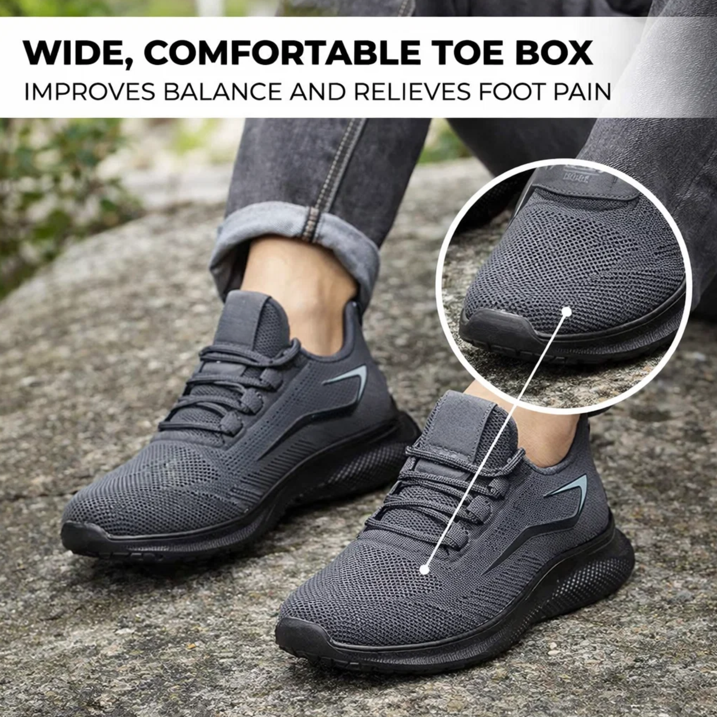 Hike Balance Nova Slip-On – Breathable Mesh Walking Shoes (Unisex)