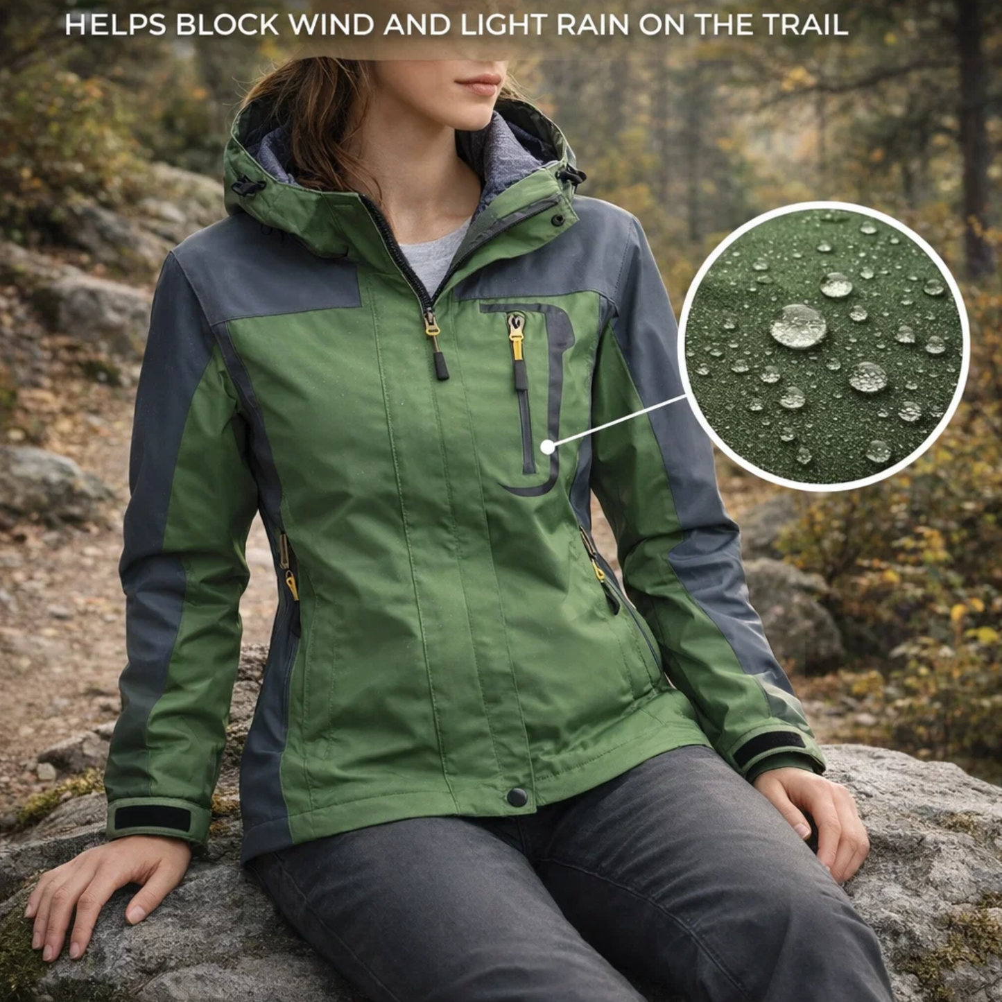 Hike Balance Alpine Windbreaker Jacket – Lightweight Outdoor Shell (Unisex)
