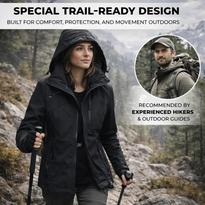 Hike Balance Apex Windbreaker Jacket – Windproof Softshell Outdoor Coat (Unisex)