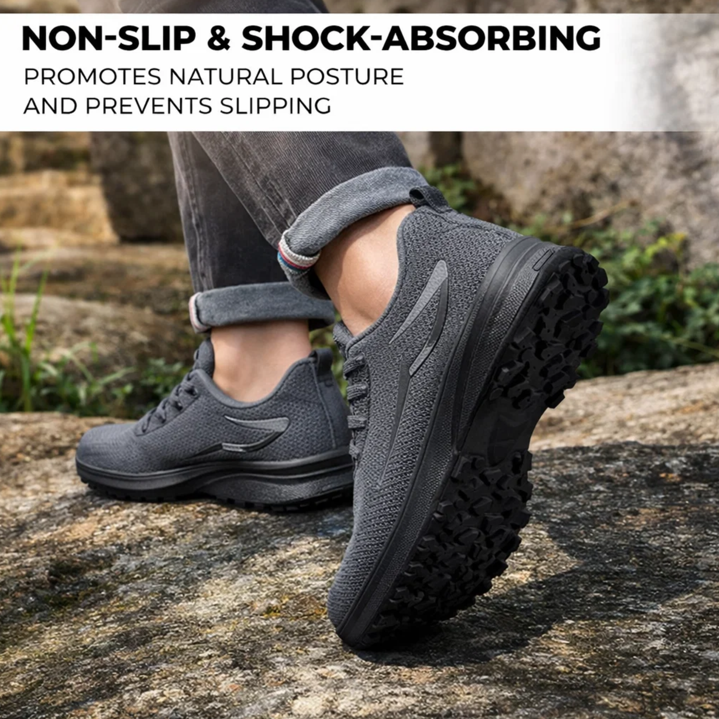 Hike Balance Nova Slip-On – Breathable Mesh Walking Shoes (Unisex)