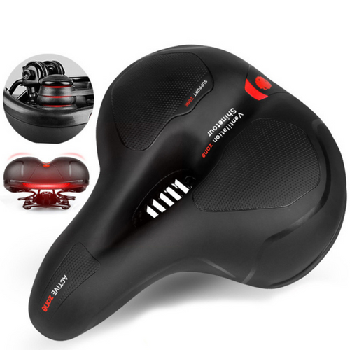 Padded & Adjustable Bike Saddle