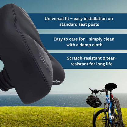 Padded Bike Saddle for Comfortable Ride