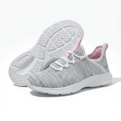 Wide Fit Ortho Comfort Sneakers with Impact-Absorbing Sole