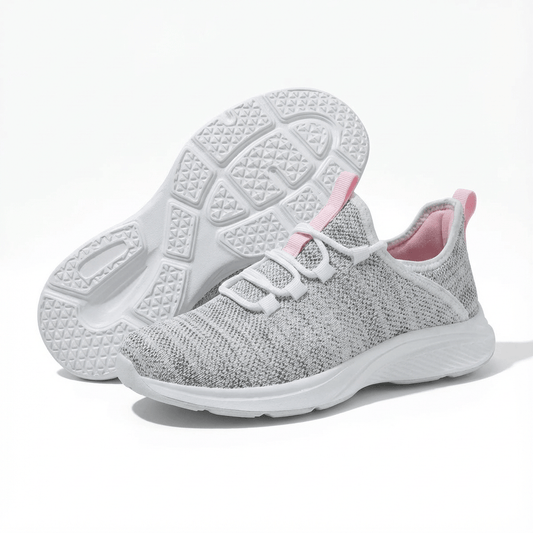 Wide Fit Ortho Comfort Sneakers with Impact-Absorbing Sole