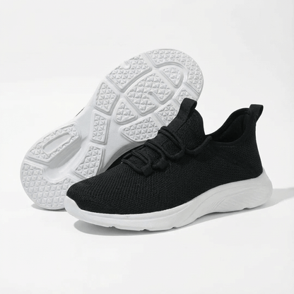 Wide Fit Ortho Comfort Sneakers with Impact-Absorbing Sole