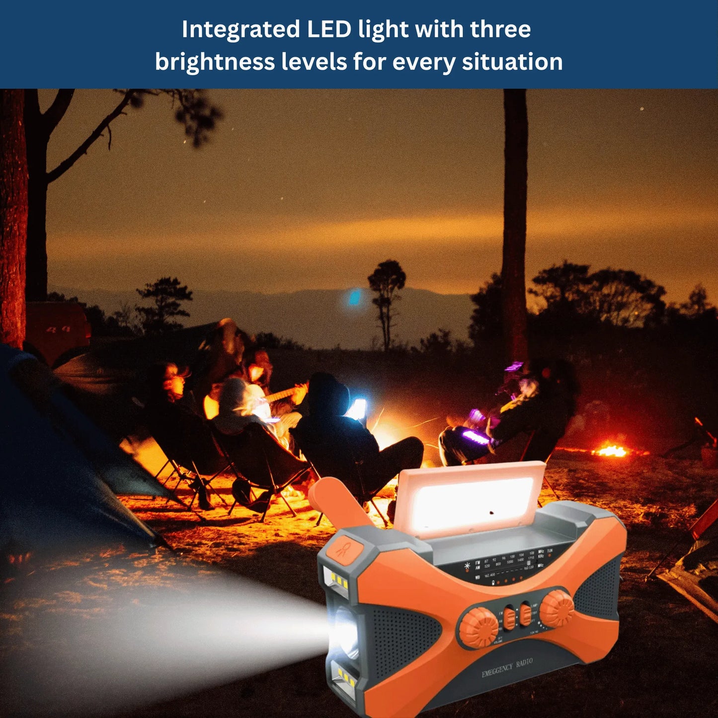 Multi‑Power Emergency Radio & Light